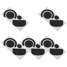 5 Sheets Mouse Skate Accessory Glide Sticker Gaming Mice Feet Replacement