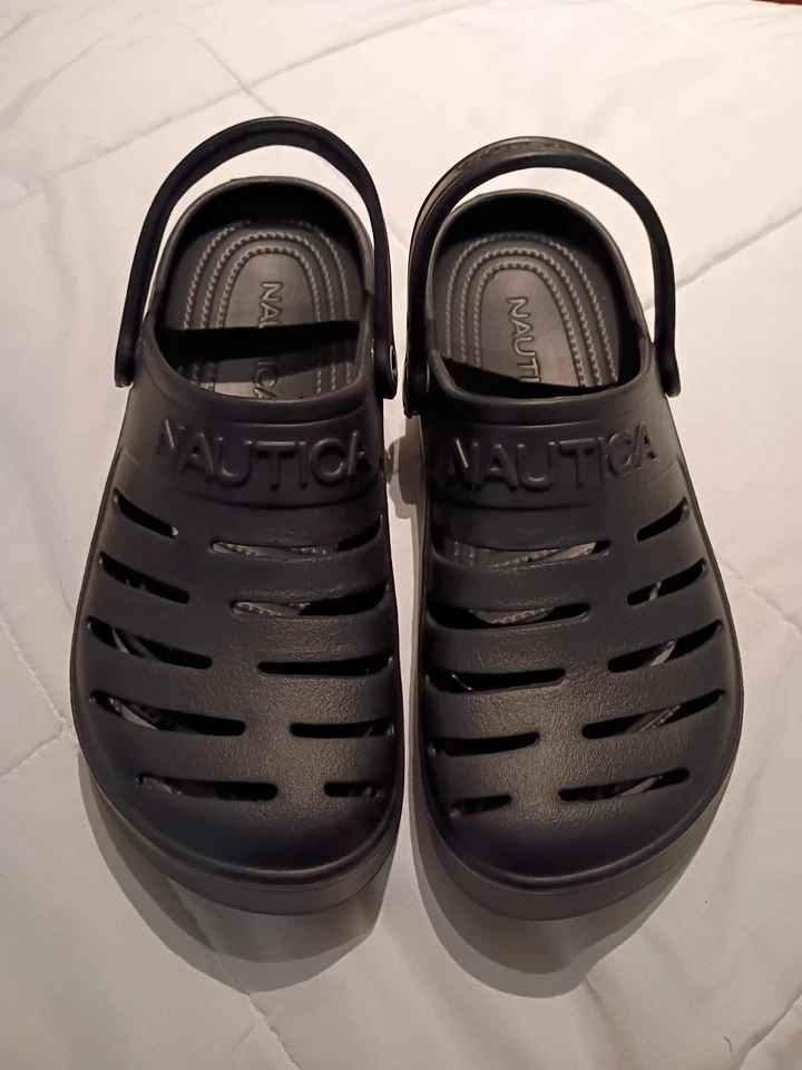 Tamancos unissex marinhos náuticos. Feminino 10. Masculino 8 - Imagem 2 de 4