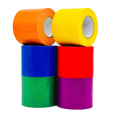 6-Pack Rainbow Colored Duct Tape 10 Yards X 2 Inch Heavy Duty, Waterproof Color