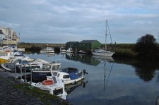 Photo 6x4 St Andrews Harbour The mouth of the Kinness Burn. c2017