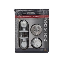 Universal Hardware Light Duty Commercial Keyed Entry  Deadbolt Combo