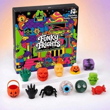 Funky Frights Squish-O-Ween 2026 Halloween Advent Calendar 13 Pcs Countdown Gift
