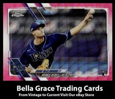 2021 Topps Chrome Update Shane McClanahan #USC85 Rays Pink Wave Refractor Rookie