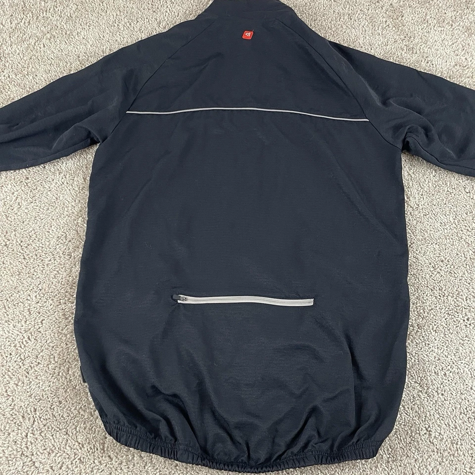 Camiseta masculina de ciclismo De March GG preta com zíper completo Itália E216 - Imagem 4 de 4