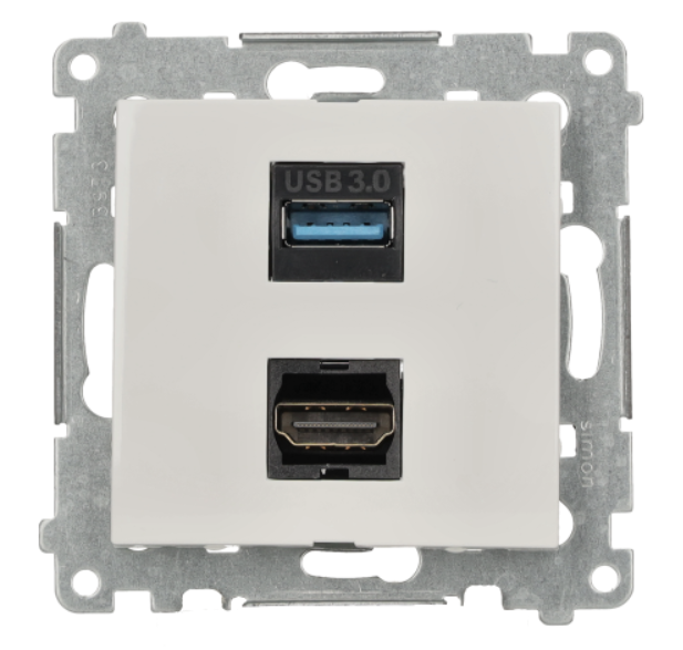 54 MODULE WHITE SOCKET 1X HDMI 1.4 + PREMIUM 54 DGHDUSB3.01/11