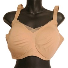 Honey Love Womens Liftwear Crossover Wireless Bra Sand Size 2X Comfort Stretch