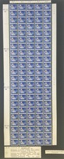 RSA zrekonstruowany arkusz grudzień 1969 2c Wlewanie złotych cewek szwajcarski papier taśmy 5mm