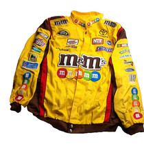 Chase Authentic Nascar Kyle Busch Chase M&M's Yellow Cotton Jacket Size 3XL