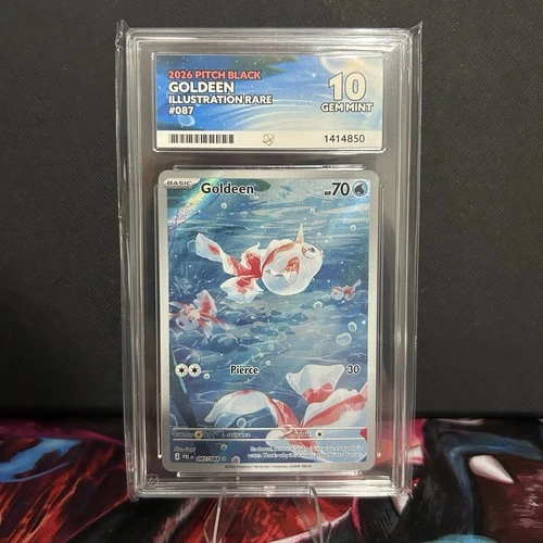 Pokémon TCG: Goldeen 087/084 Pitch Black Ace 10 Perfect Subs