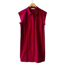 Michael Kors Pink Sleeveless Button Front Shirt Dress Size XL