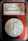 2021 (S) Silver Eagle San Francisco  Emergency Production T-2, NGC MS70 #211