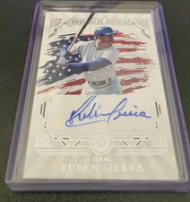 2025 Boys of Summer Ruben Sierra Auto American's Best Texas Rangers ABS-RSI /99