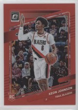 2021-22 Panini Chronicles Donruss Optic Traded Red 25/149 Keon Johnson #613 16gt