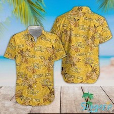 Georgia Tech Yellow Hawaiian Shirt
