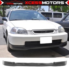 Fits 96-98 Honda Civic Ek Ctr Unpainted Front Bumper Lip Spoiler Splitter Pu