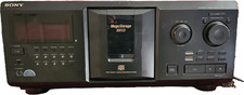 Sony CDP-CX355 MegaStorage 300 CD Changer Black no remote tested works well