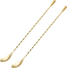 2 Pcs 12 Inches Bar Spoon, Long Handle Mixing Stirrers for Drink, Briout
