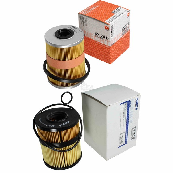 Mahle / Knecht Set Filterpaket Kraftstofffilter KX 78D ÖLfilter OX 563D-image