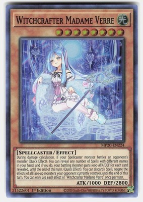 Witchcrafter Madame Verre Super Rare 2020 Tin of Lost Memories MP20-EN224 NM