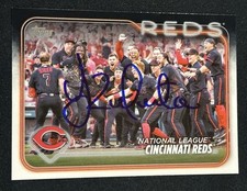 Yosver Zulueta Signed 2024 Topps Series 1 Team Card Autographed Cincinnati Reds