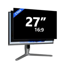 2-Pack 27 Inch Computer Privacy Screen for 16:9 Monitor, Removable Anti Gla...