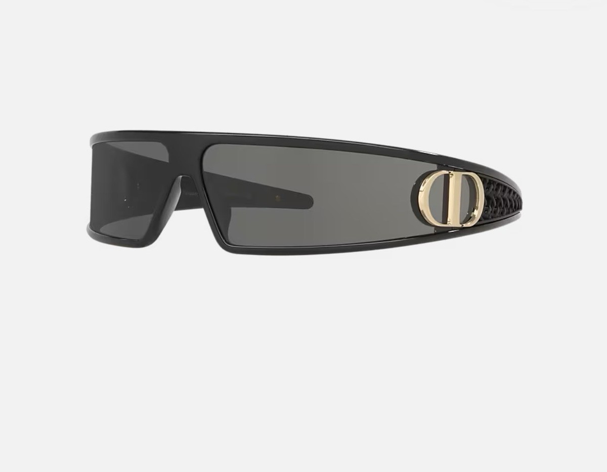 Dior Oversized Shield Sunglasses Black Plastic Frame Gray  display picture 1