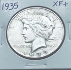 1935 Silver Peace Dollar XF+ Semi Key Date Low Mintage Reasonable Price