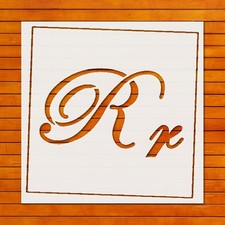 Reusable Letter R Laser Cut Stencil Template for Wall Art  DIY Crafts - Sten  