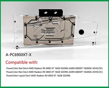Granzon GPU Water Block Use For PowerColor Radeon RX6900XT/RX6800 XT Red Devil