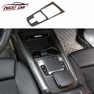 Inner Central Console Gear Shift Strip Cover 2020-22 Fit For Benz GLA Wood Grain