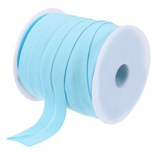 3/4 Inch Single Fold Bias Tape Cotton for Sewing(Light Blue 25 Yards)