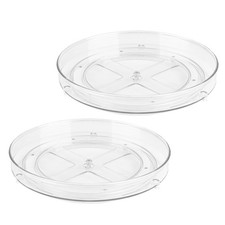 Lazy Susan Organizer for Cabinet, 9 Inch Clear Acrylic Turntable Rotating S...