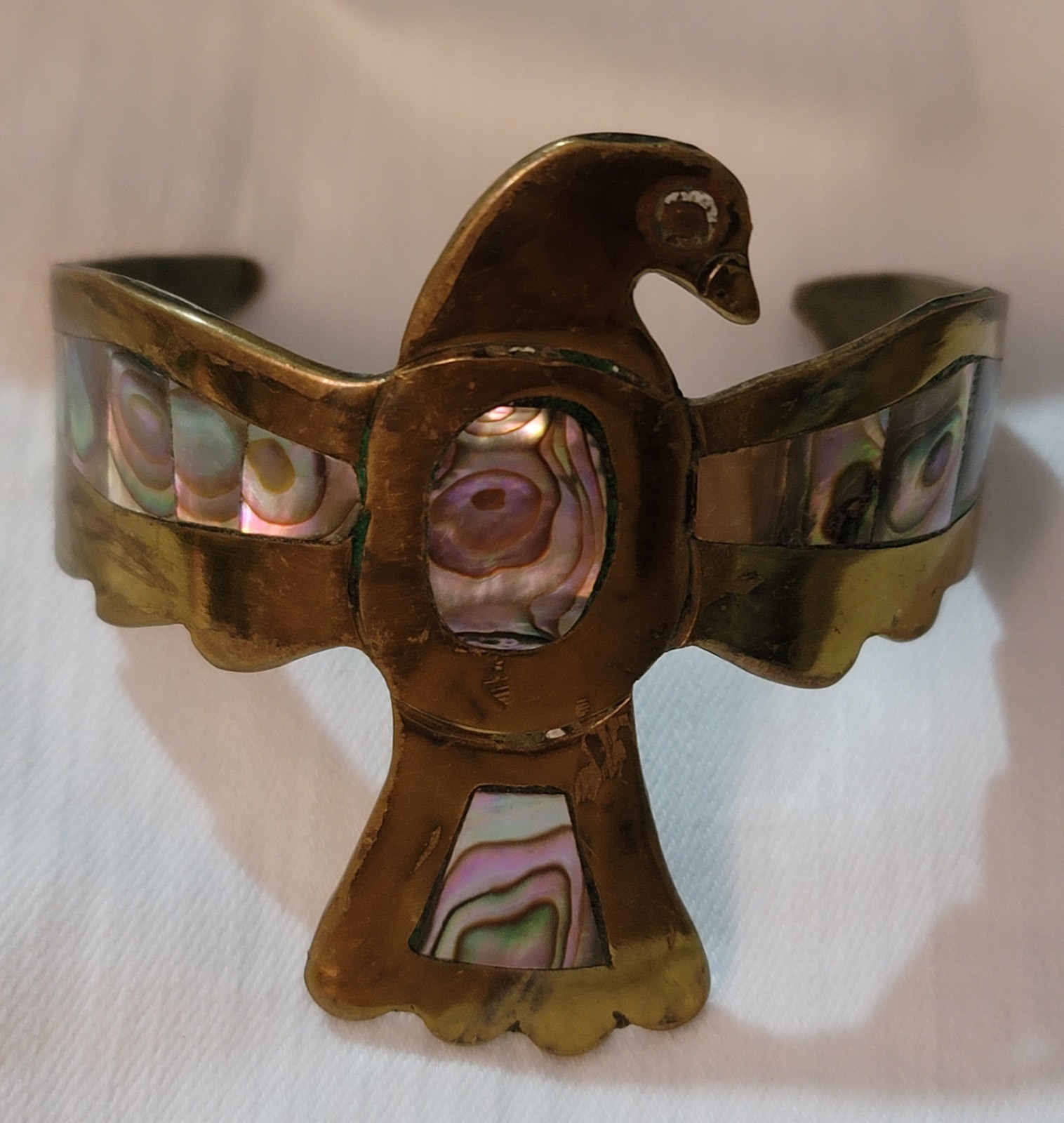 Stunning Statement Cuff Bracelet Thunderbird With… - image 1