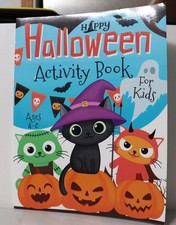 Happy Halloween Activity Book for Kids Ages 4-6