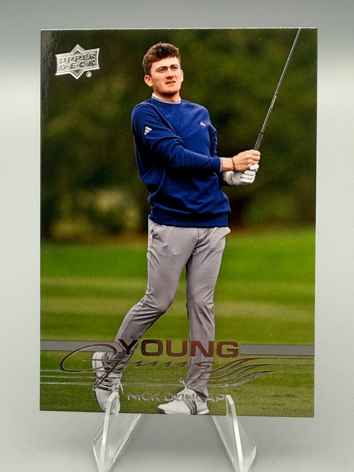 2026 Upper Deck Golf Nick Dunlap Young Guns RC #105 Rookie PGA Tour