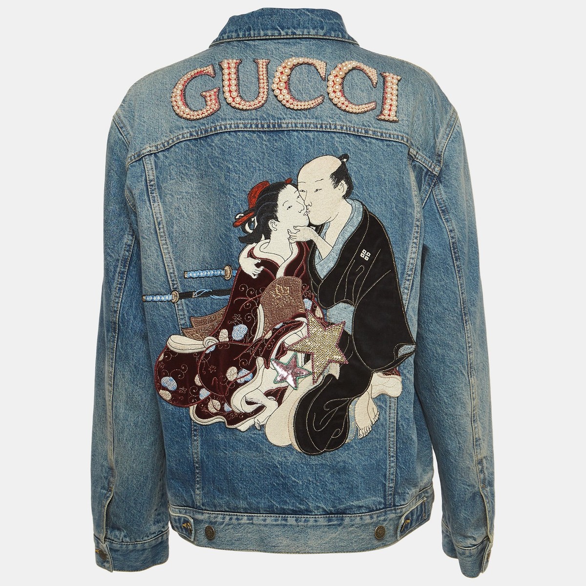 GUCCI デニムジャケット 42 GUCCI - GUCCI 春画デニムジャケット 42の通販 by MLS｜グッチ