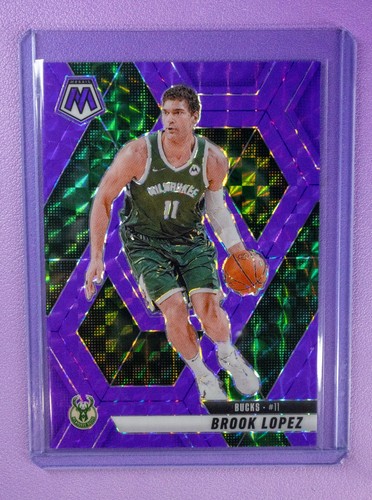 2024-25 Panini Mosaic Brook Lopez Purple /249 #45 Bucks