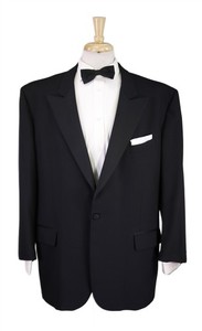 Brooks Brothers Black 1-Btn Peak Lapel Wool Tuxedo Formal Suit 46R