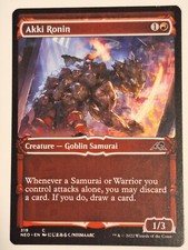 Akki Ronin - SHOWCASE - Magic Kamigawa: Neon Dynasty - Magic the Gathering MTG