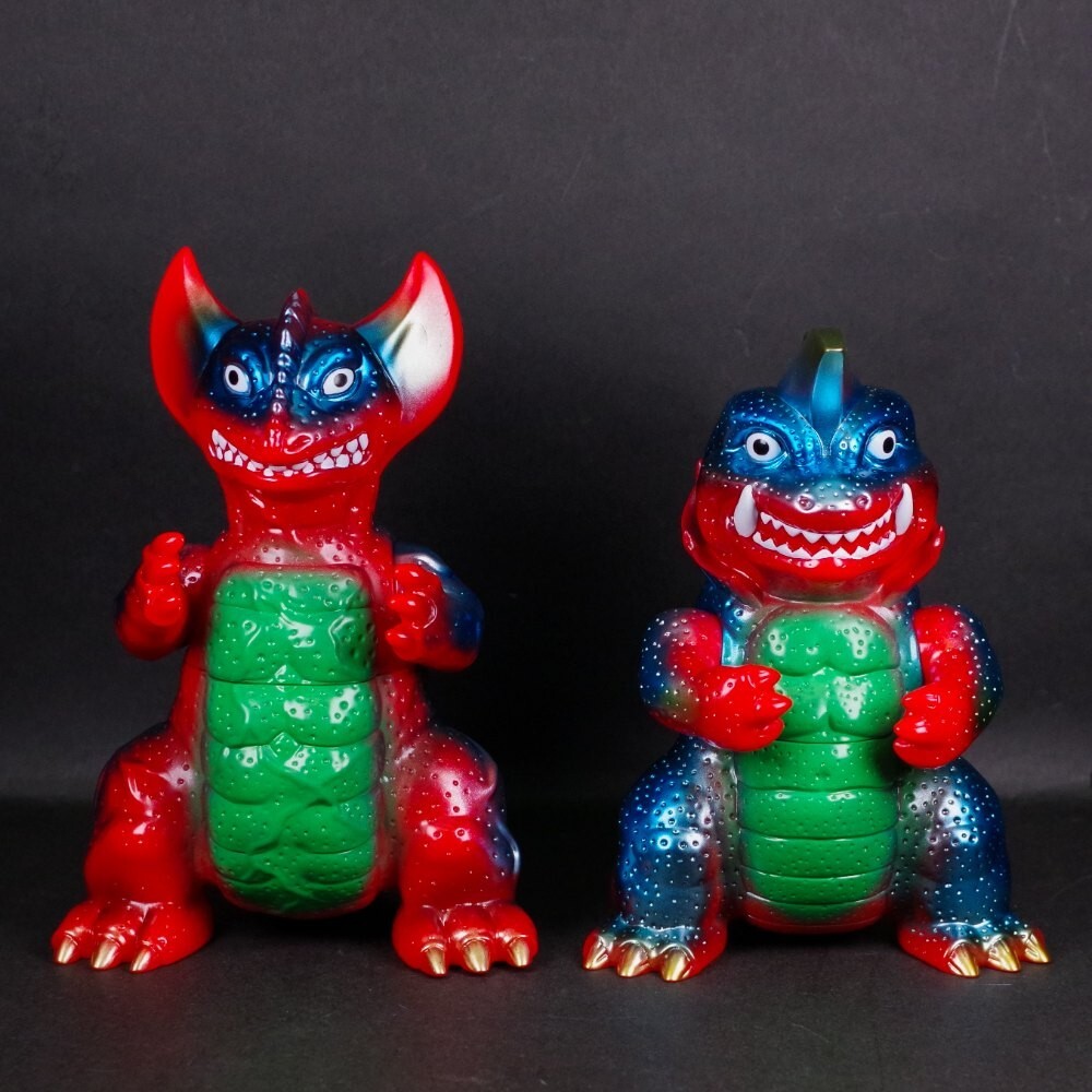 Planet X Retro Kaiju Set Soft Vinyl Figure Red Graveyard Planet X Retro Kaiju Set Soft Vinyl Figure Red Graveyard