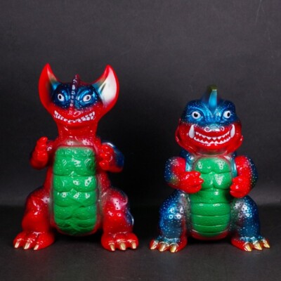PLANET X／Retro Kaijuセット（レッド) Planet X Retro Kaiju Set Soft Vinyl Figure Red Graveyard