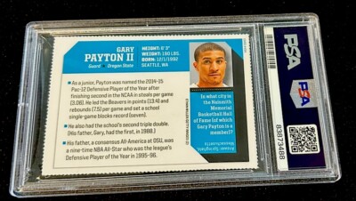 Gary Payton ROOKIE 2015 Sports Illustrated SI For Kids II WARRIORS Rare PSA 