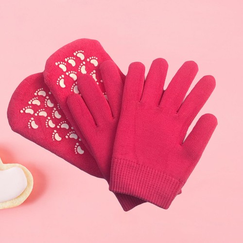 Gel Moisturizing Spa Gloves and Socks Cotton with Thermoplastic Gel Repair and - Picture 4 of 17