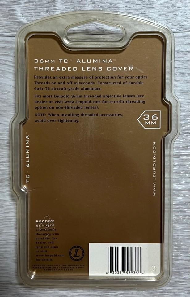 36mm Leupold Screw in End Caps *Matte* eBay