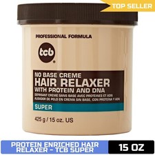 TCB No Base Creme Hair Relaxer with Protein and DNA Super 15.oz