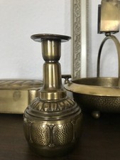 Rar Antik WMF Messing Art Déco Kerzenständer Teil eines Rauchersets