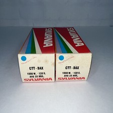 2 - Sylvania Blue Top CTT DAX Projector Lamp Bulb 120V 1000 W AVG 25 Hours