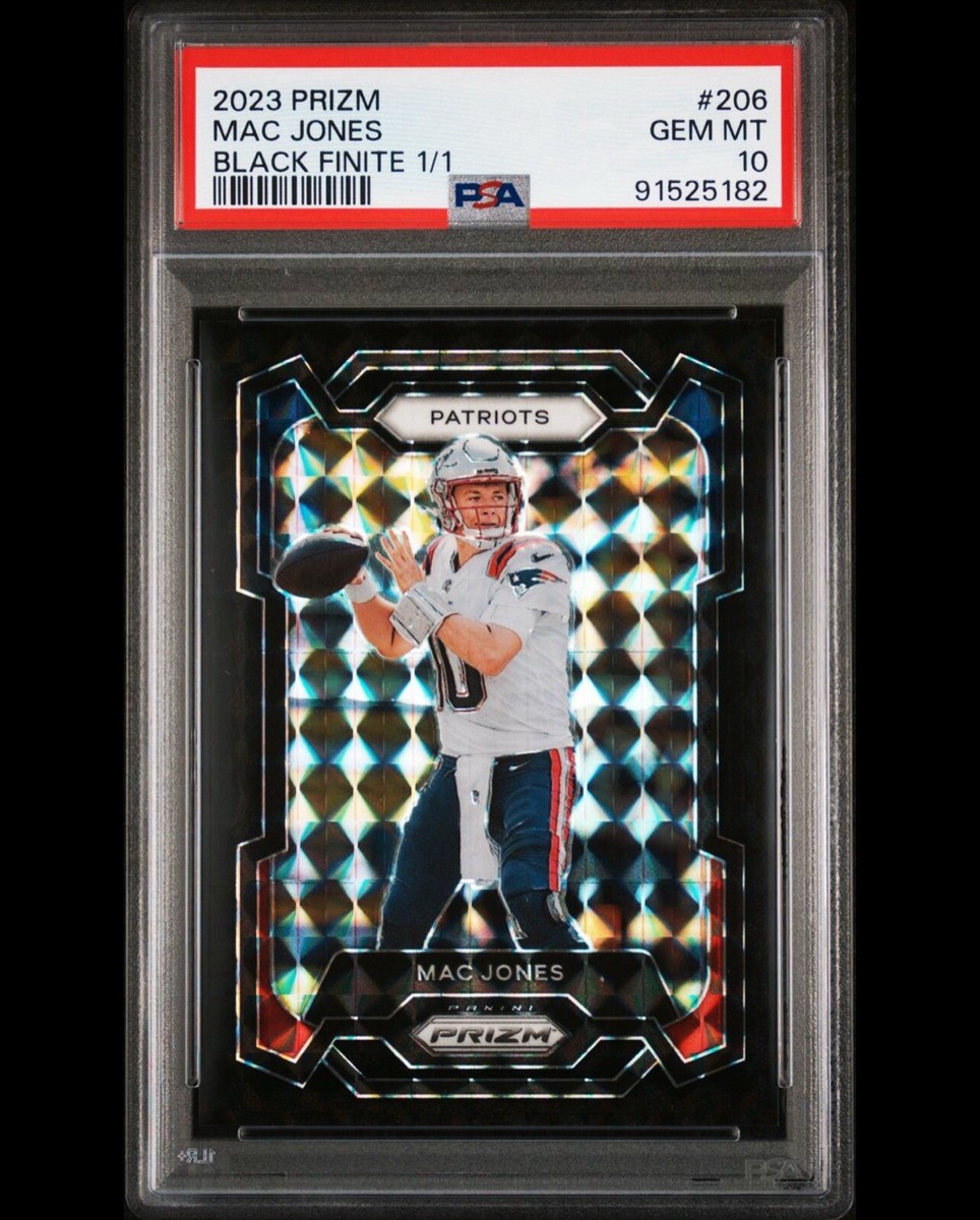 2023 Panini Prizm Football Mac Jones Black Finite 1/1 PSA 10 One