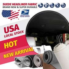 Car Interior Upholstery Fabric -Premium Faux Suede for Headlining, Pillars,Trim