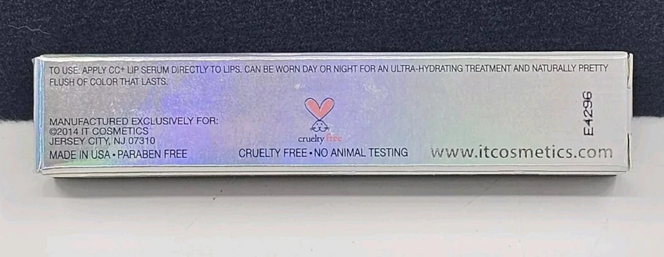 IT Cosmetics CC Suero Labial Hidratante Antienvejecimiento Corrector Crema Brillo "Amor" Nuevo Foto 3 de 4
